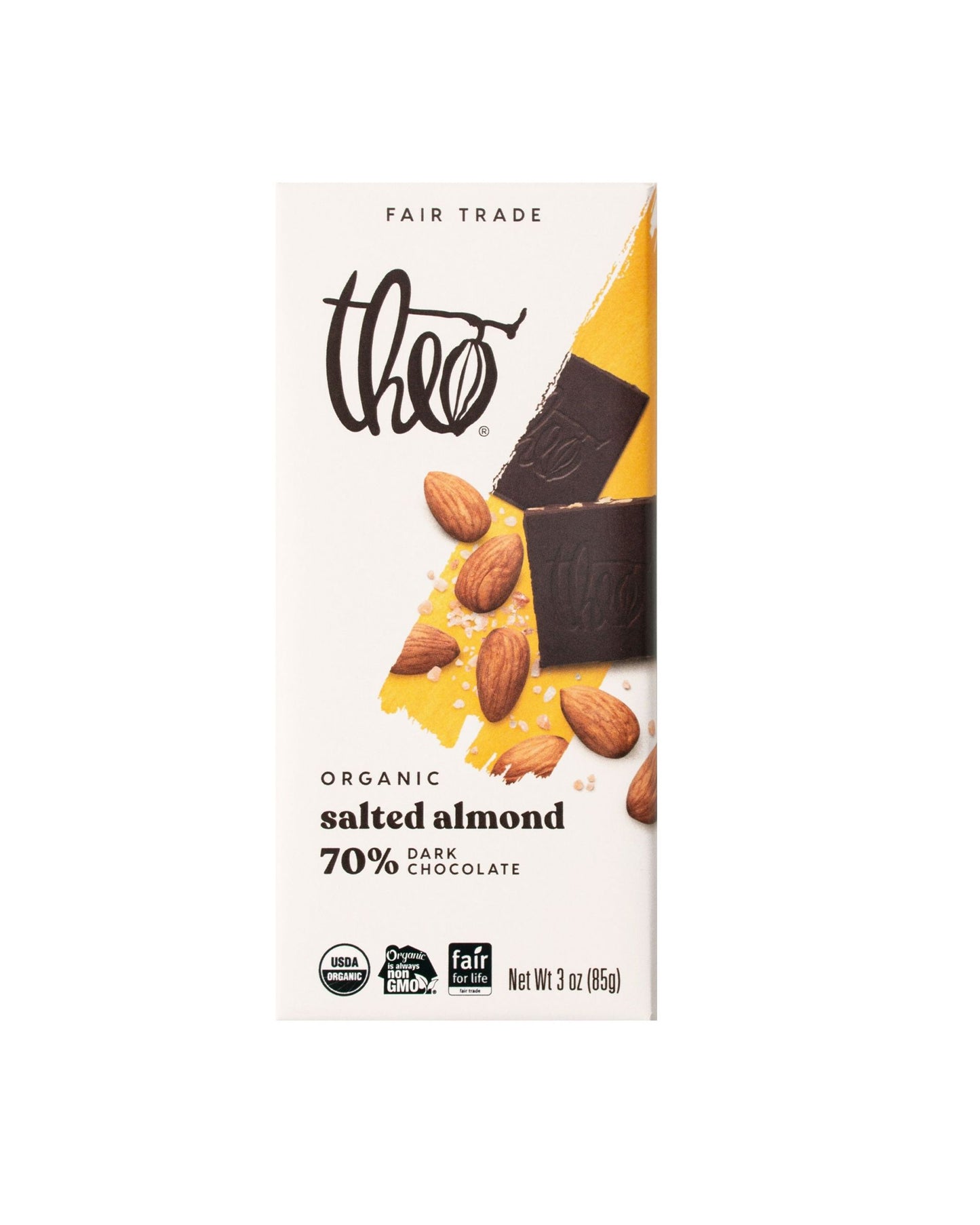 Salted Almond 70% Dark Chocolate Bar