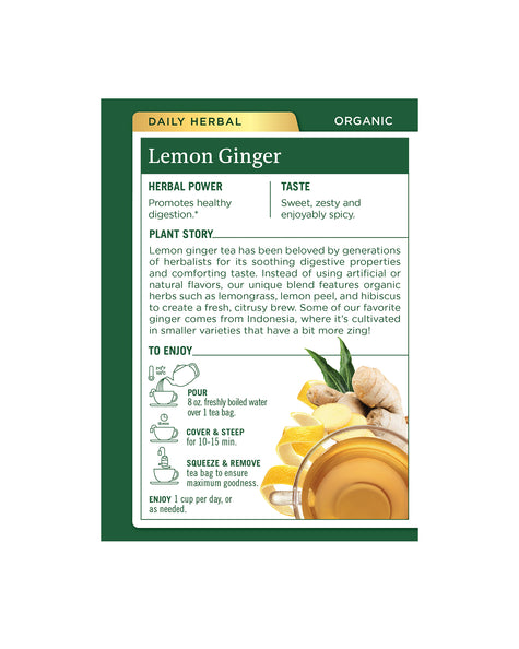 Organic Lemon Ginger Tea
