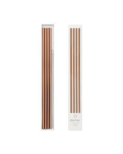 Porter 10 inch Metal Straws - Copper – The Local Honey Collective