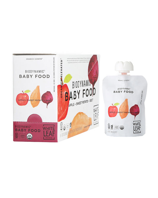 Apple + Sweet Potato + Beet Organic, Biodynamic® Baby Food - Box of 6
