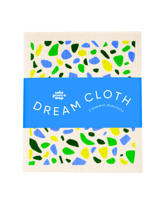 The front of Who Gives a Crap Swedish Dish Dream Cloth