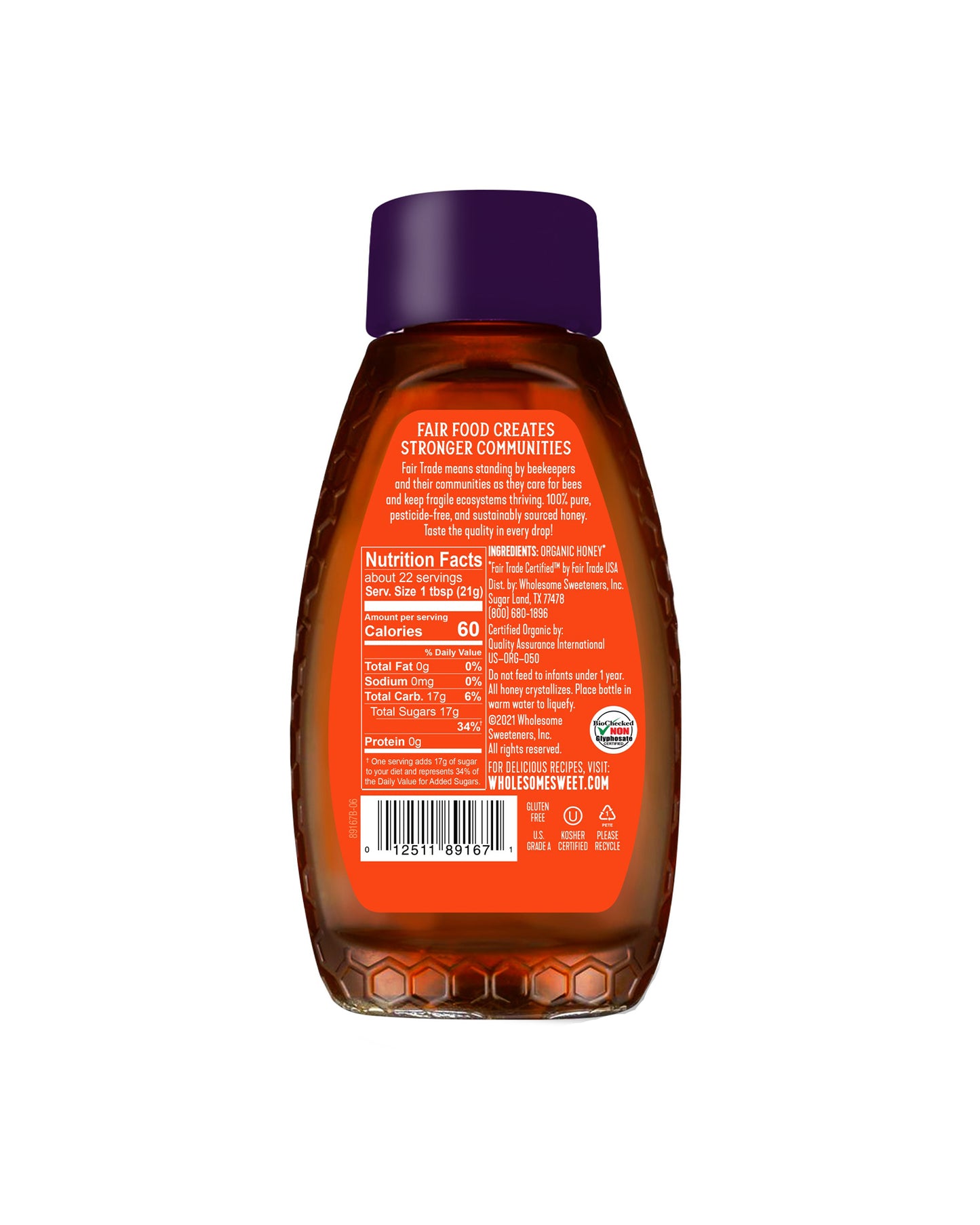 Organic Honey Squeeze Bottle