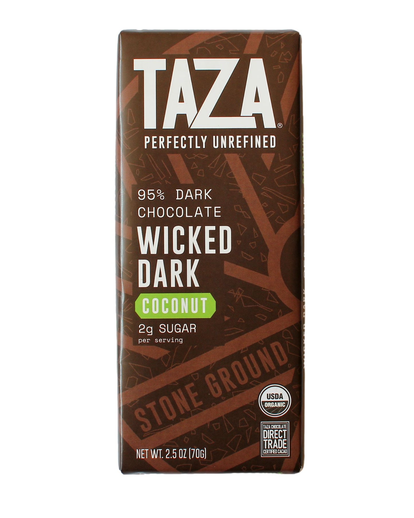 Wicked Dark Toasted Coconut Amaze Chocolate Bar