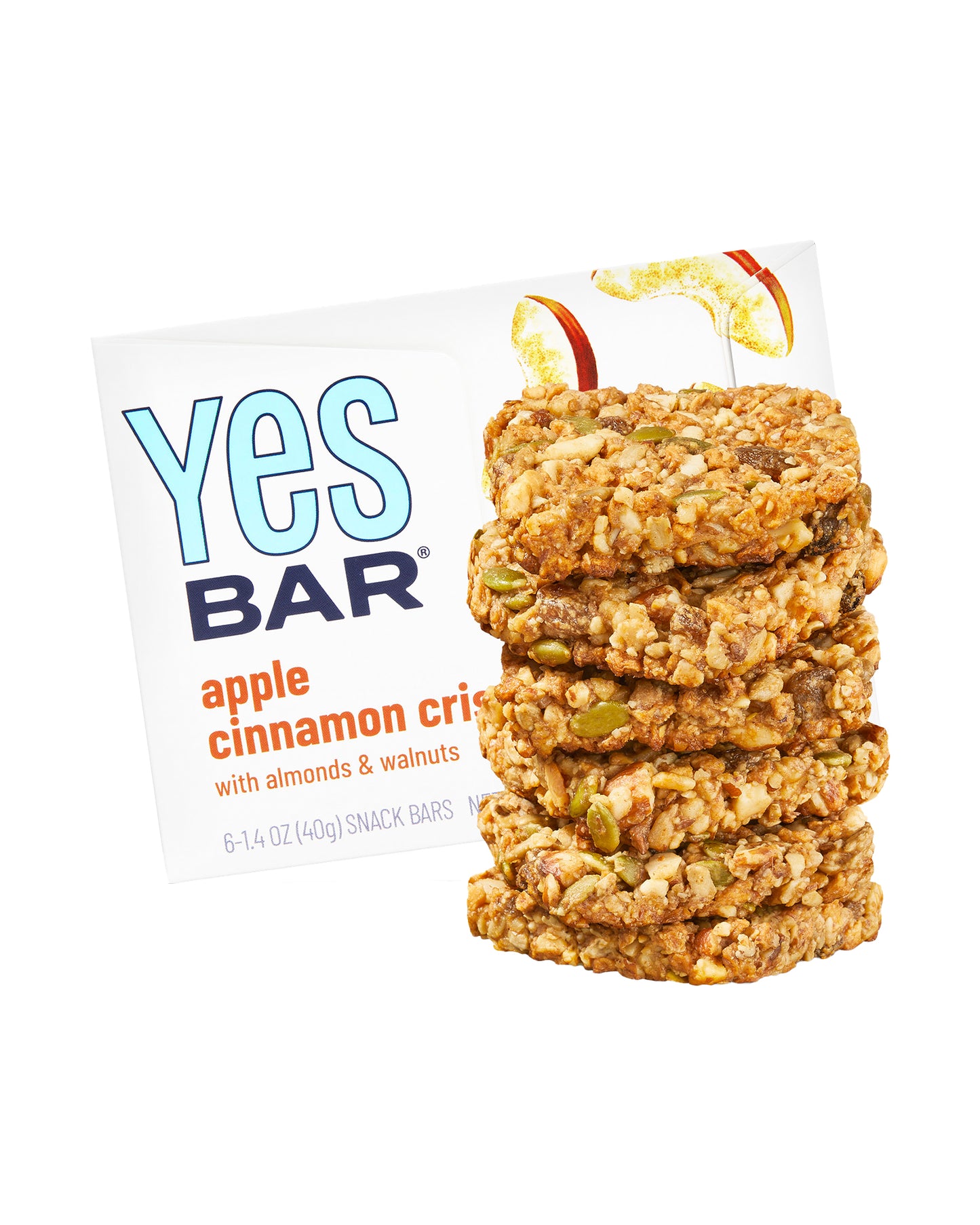 Apple Cinnamon Crisp Snack Bar- Box of 6