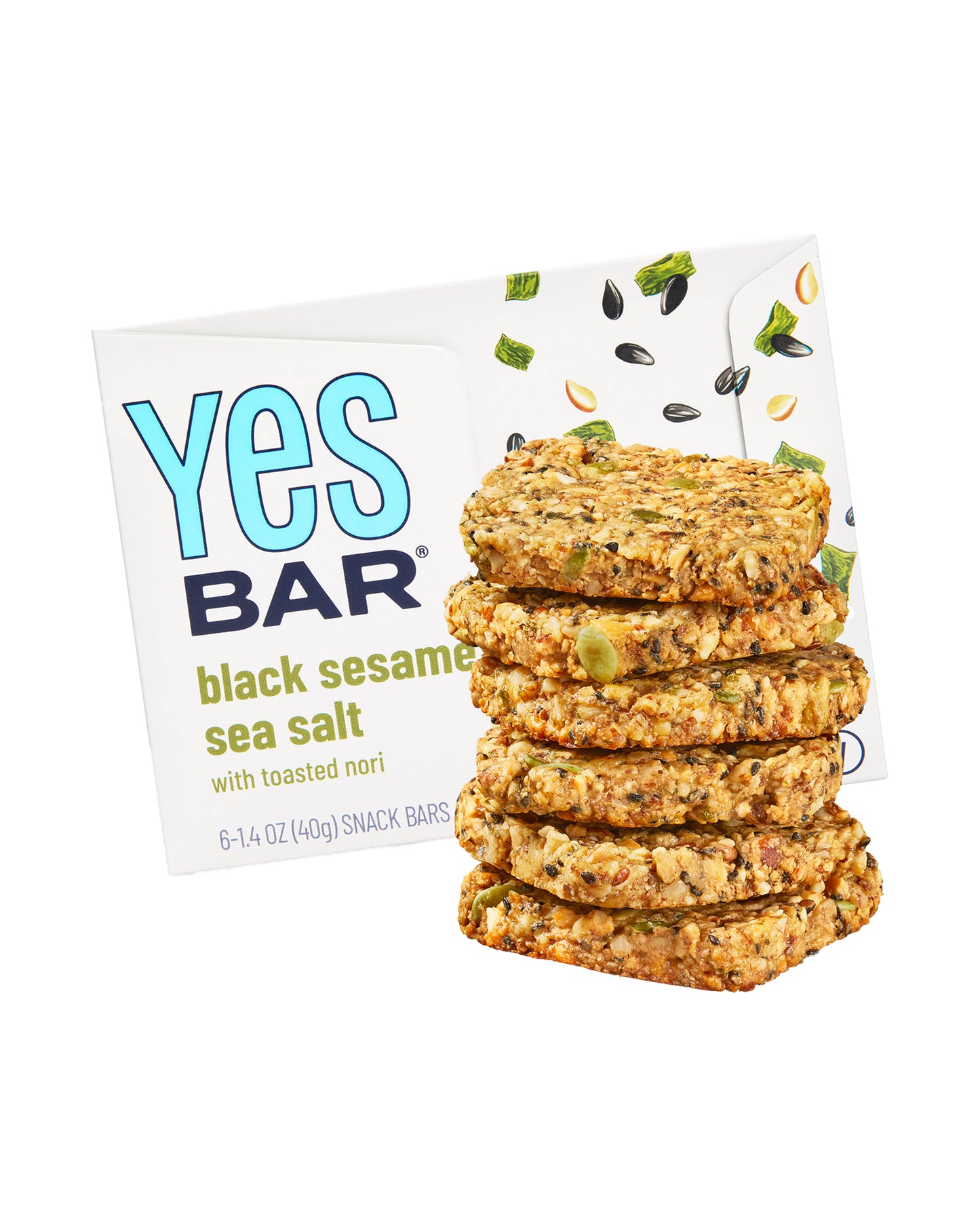 Black Sesame Sea Salt Snack Bar – Box of 6