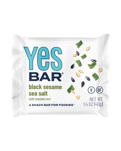 Black Sesame Sea Salt Snack Bar – Box of 6