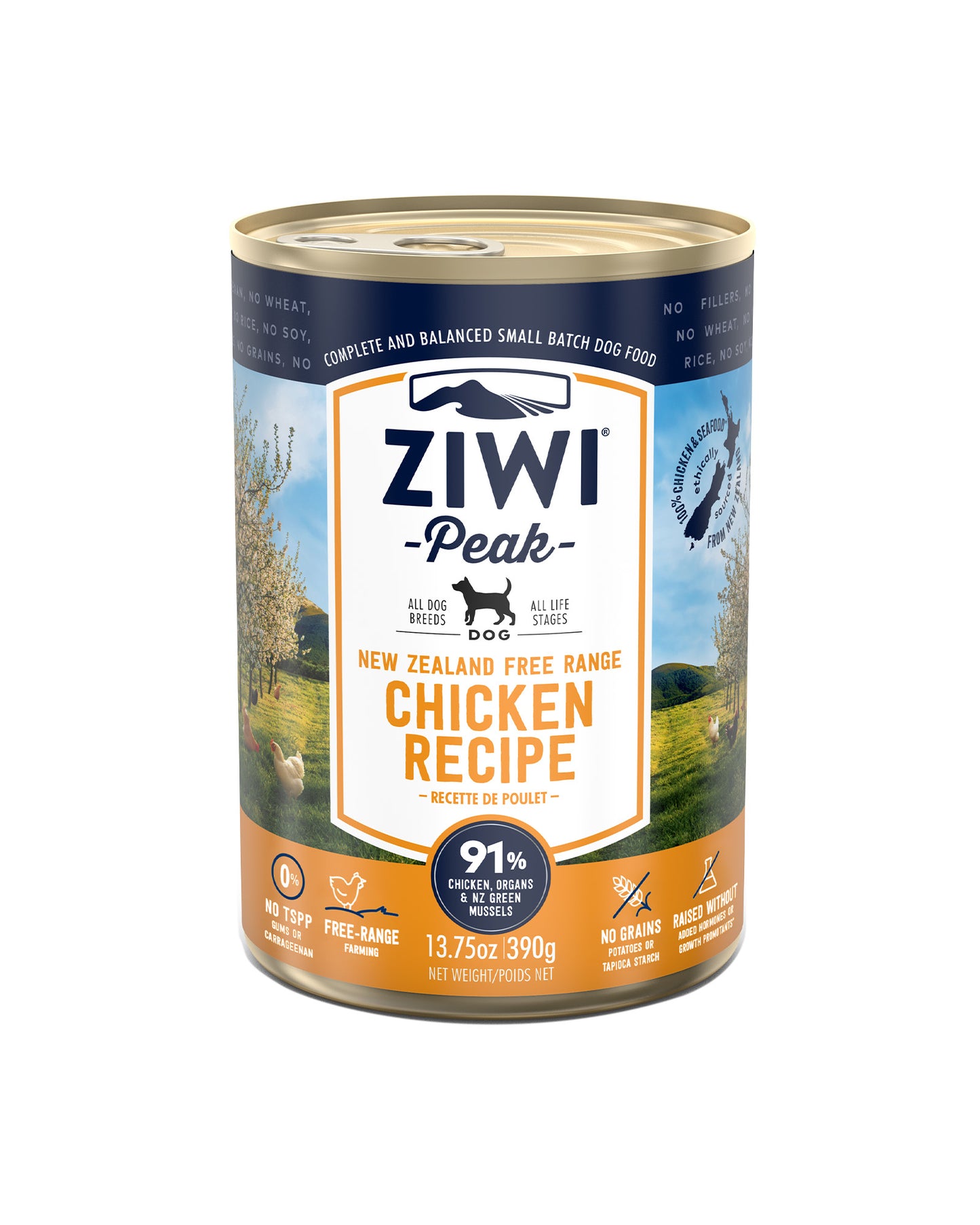 Wet Free-Range Chicken Recipe for Dogs - Case of 12